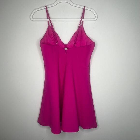 Lulu's Pink Better Bow-lieve It Cutout Skater Mini Dress - Picture 5 of 9